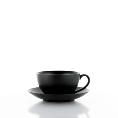 SET 2 TAZZE COLAZIONE TERREA BLACK