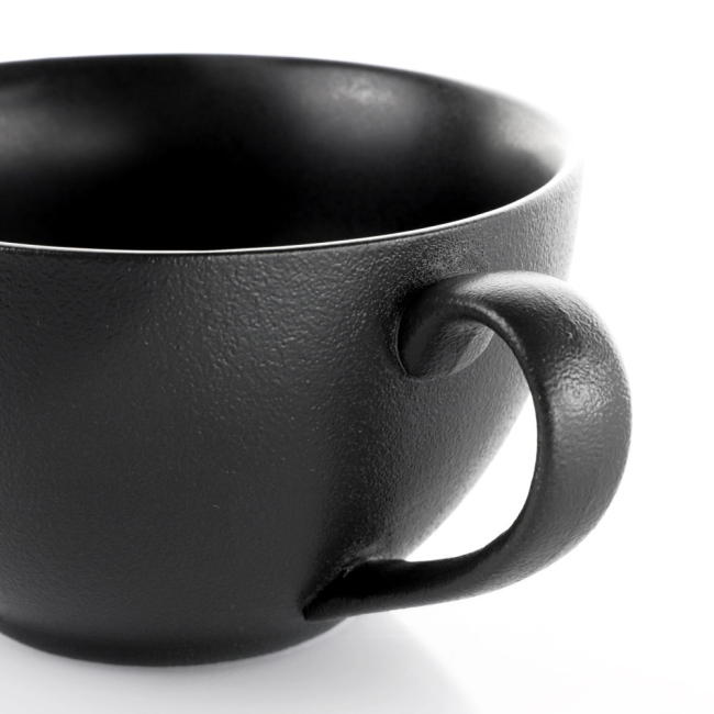 SET 2 TAZZE COLAZIONE TERREA BLACK