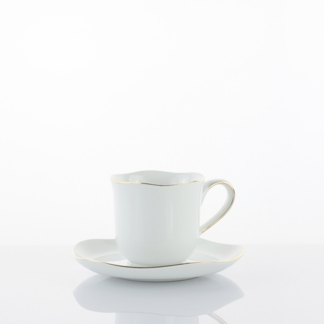SET 6 TAZZA TE ONIX WHITE