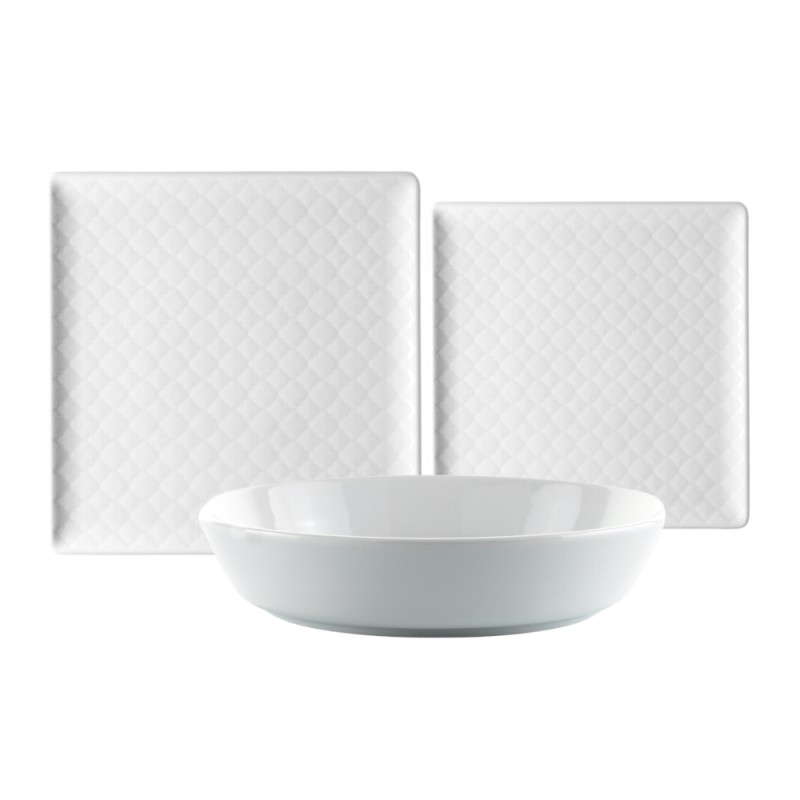 SERV.TAVOLA 38PZ TILE WHITE