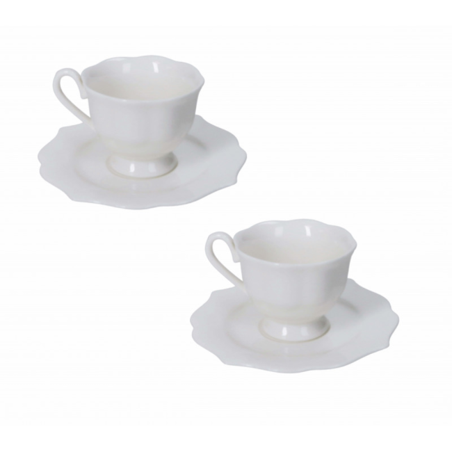 TAZZINA CAFFE QUEEN SET 2 PZ NEW BONE CHINA
