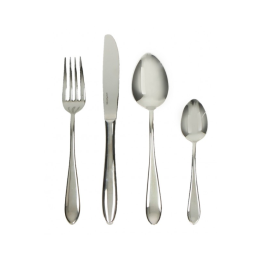 Brandani Set di 24 posate Slim in acciaio inox per 6 persone