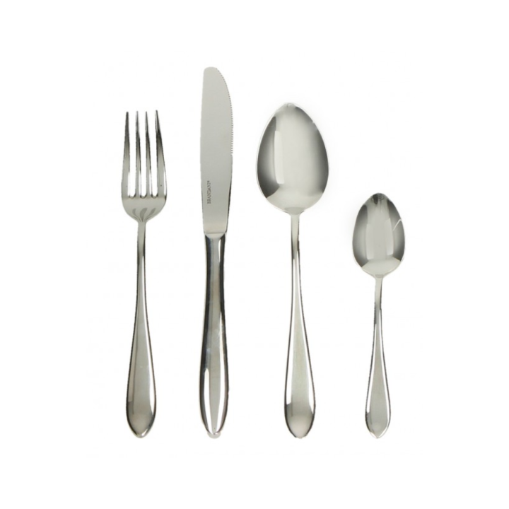 Brandani Set di 24 posate Slim in acciaio inox per 6 persone