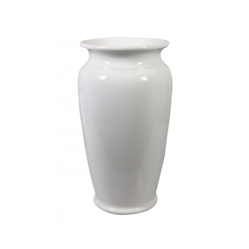 Brandani portaombrelli in ceramica bianco lucido Ø26x50cm