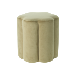 L'Oca Nera Pouf a fiore beige Ø 38 cm