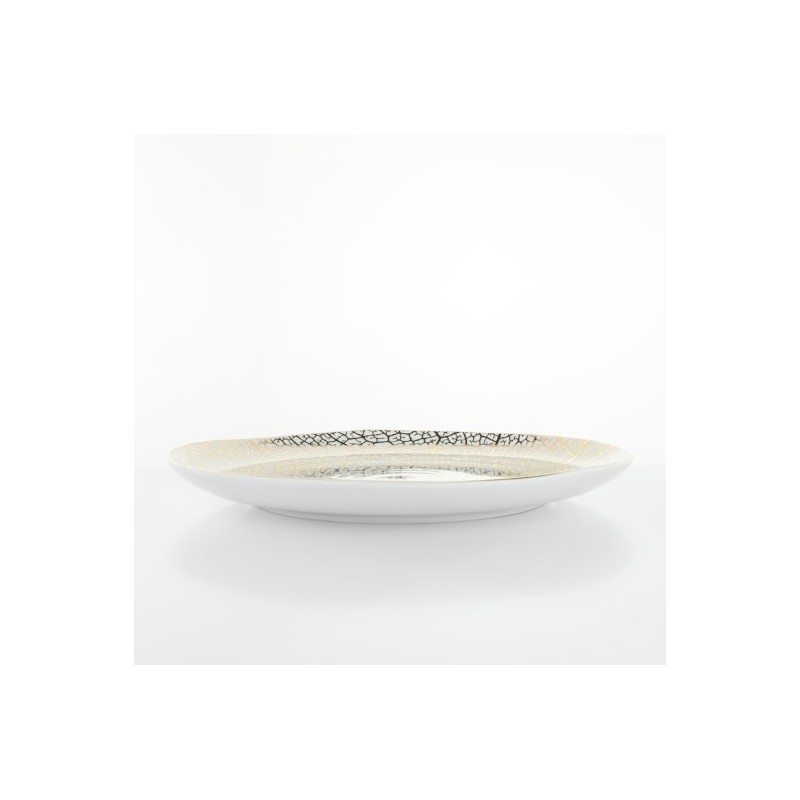 Servizio Tavola 36 Pezzi Onix White Leaf in...