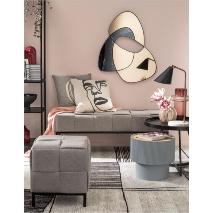 L'Oca Nera Specchiera Urban metallo nero 64 × 80 cm