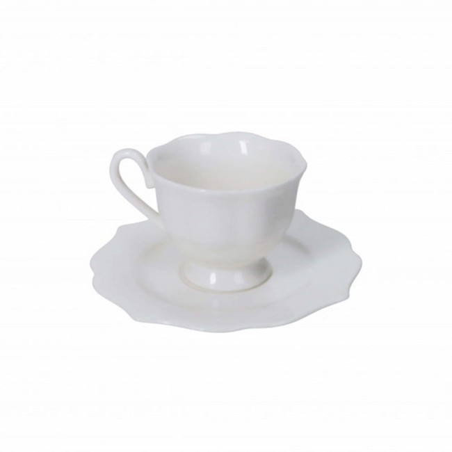 TAZZINA CAFFE QUEEN SET 2 PZ NEW BONE CHINA