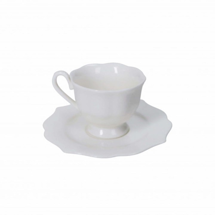Brandani 2 tazzine da caffè Queen new bone china