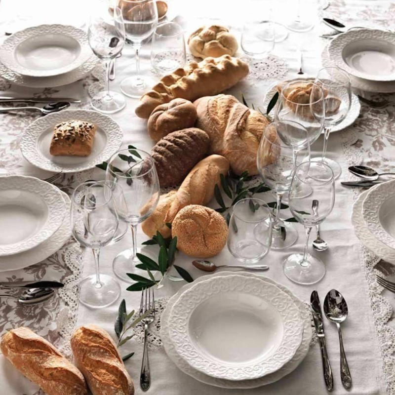 SET 18PZ GRAN GALA BONE PORCELAIN