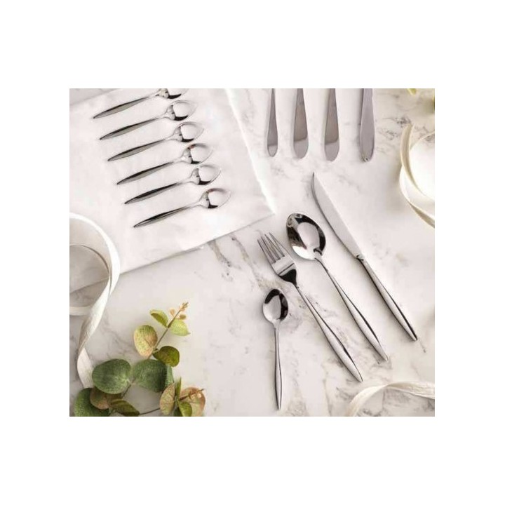 Brandani Set di 24 posate Stretch in acciaio inox