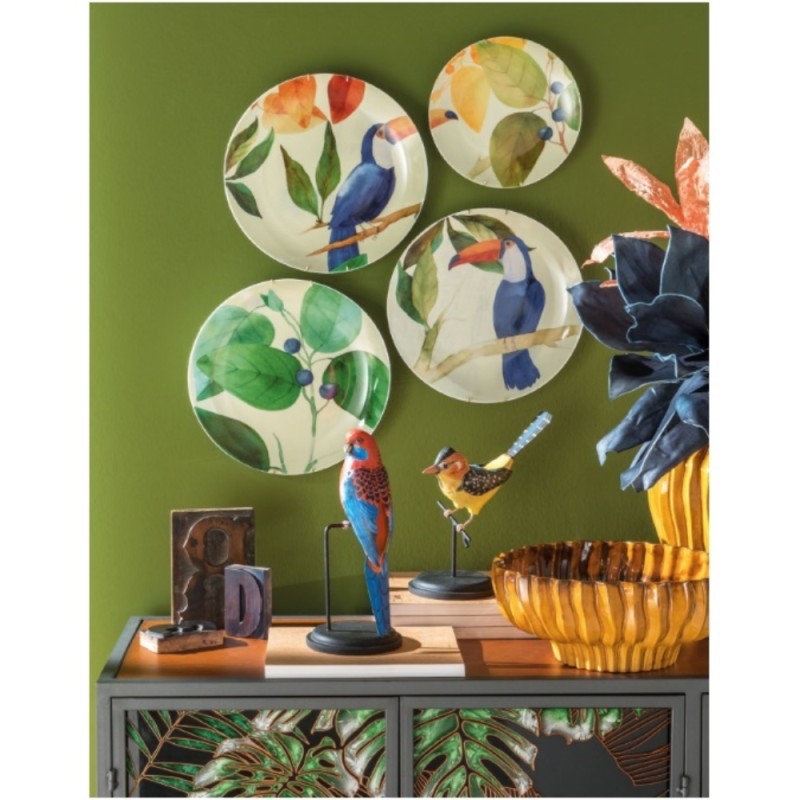 PIATTI DECORATIVI DA PARETE PANAMA - SET 4 PZ