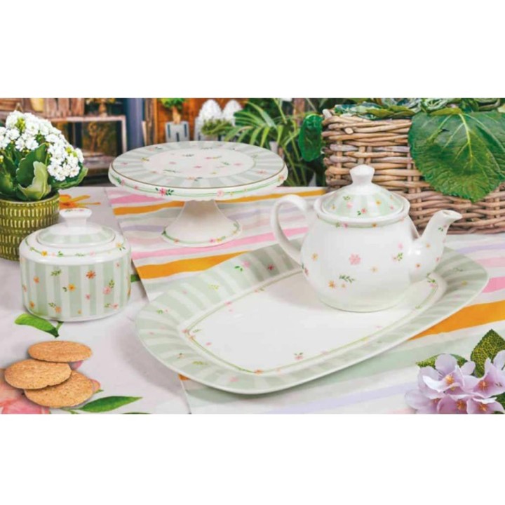Brandani Vassoio Polline in new bone china 34 × 23 cm