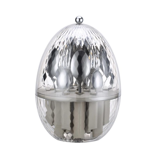 Ovetto Portaposate Girevole Brandani con Set 24 Posate