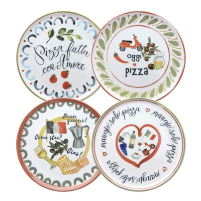 SET 4 PIATTI PIZZA CM33