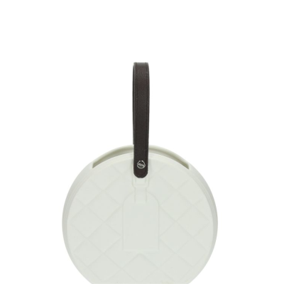 BORSETTA TONDA BIANCA H15 CERAMICA BAG