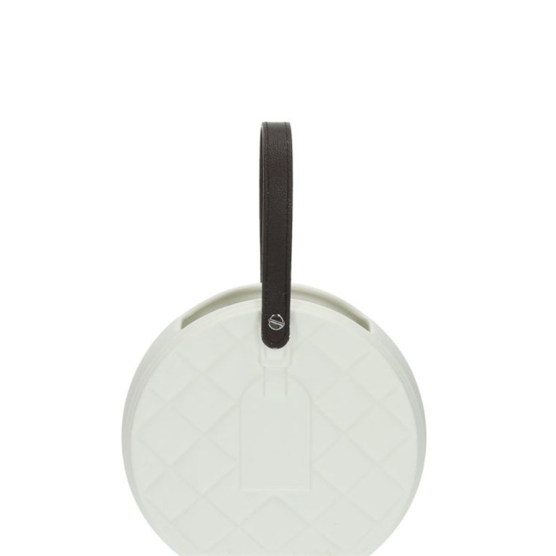 BORSETTA TONDA BIANCA H15 CERAMICA BAG