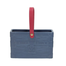 Tognana Vaso borsetta Bag rettangolare azzurra 11 cm