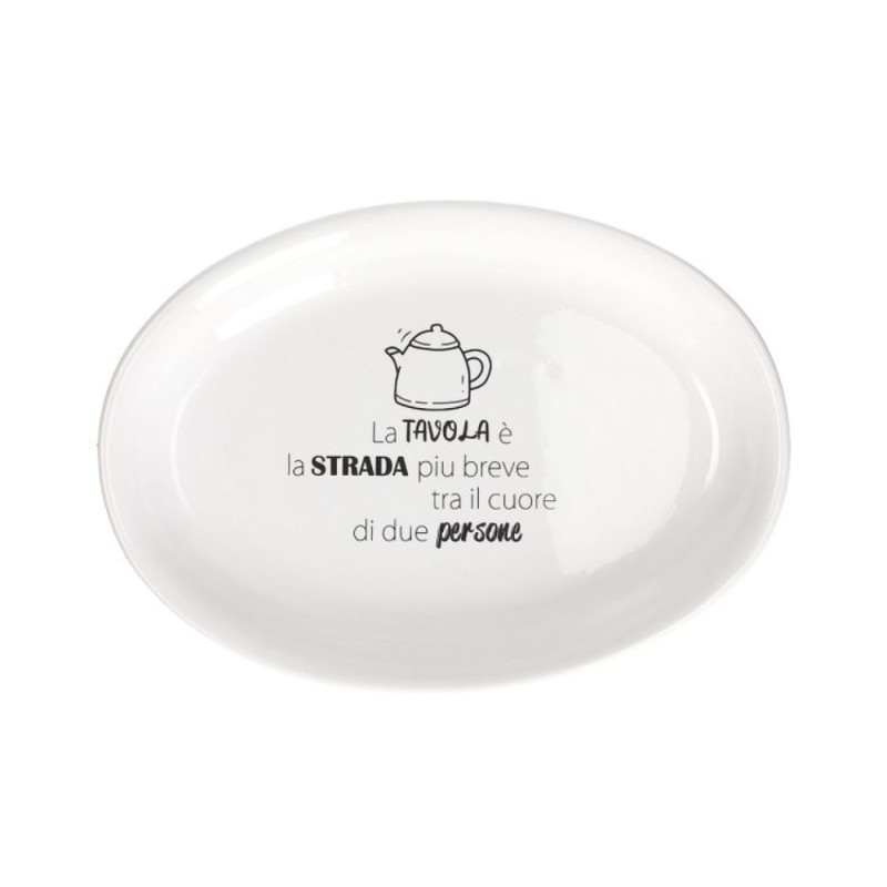 PIATTO OVALE CM 38 CERAMICA KITCHEN COOL