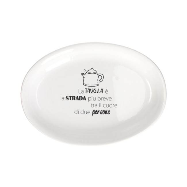 PIATTO OVALE CM 38 CERAMICA KITCHEN COOL