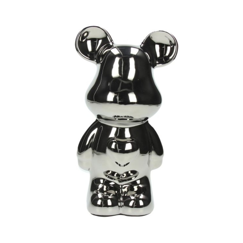 ORSO SALVADANAIO ARGENTO H27       HOME DEC BEAR