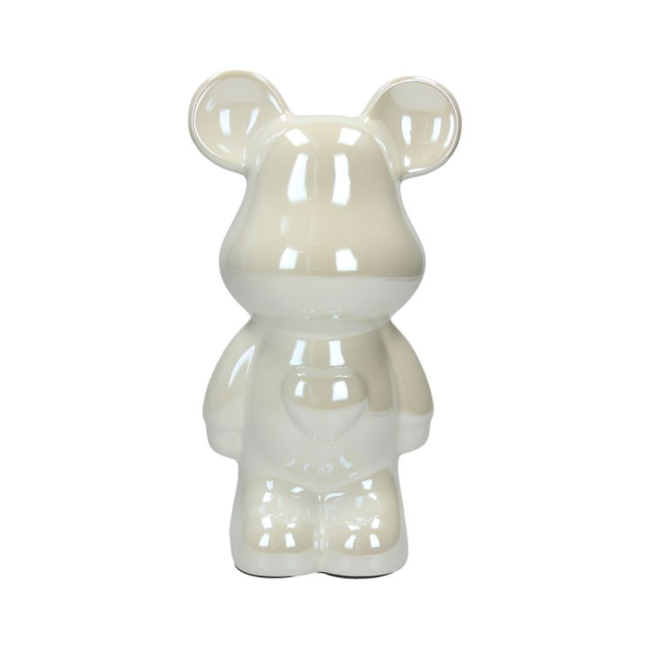 ORSO SALVADANAIO BIANCO H27       HOME DEC BEAR