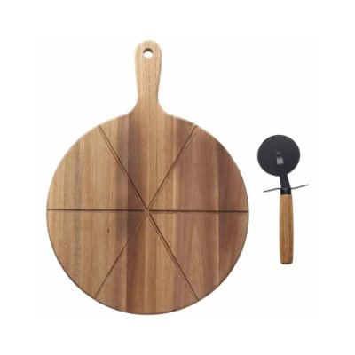 Tagliere Tondo con Manico e Coltello Starbamboo Tognana –...