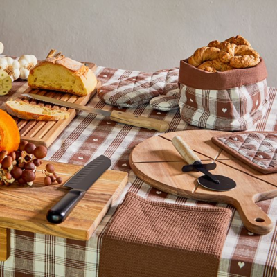 Tagliere Tondo con Manico e Coltello Starbamboo Tognana –... 2