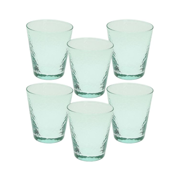 Tognana Set di 6 bicchieri Alice verdi da 330 cc