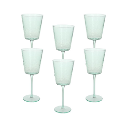 Tognana Set di 6 calici Alice verdi da 370 cc