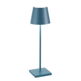 Zafferano Lampada Poldina Pro ricaricabile blu