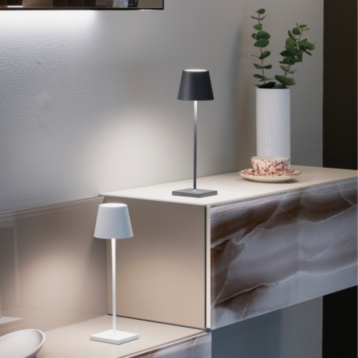 Zafferano Lampada Poldina Pro ricaricabile blu