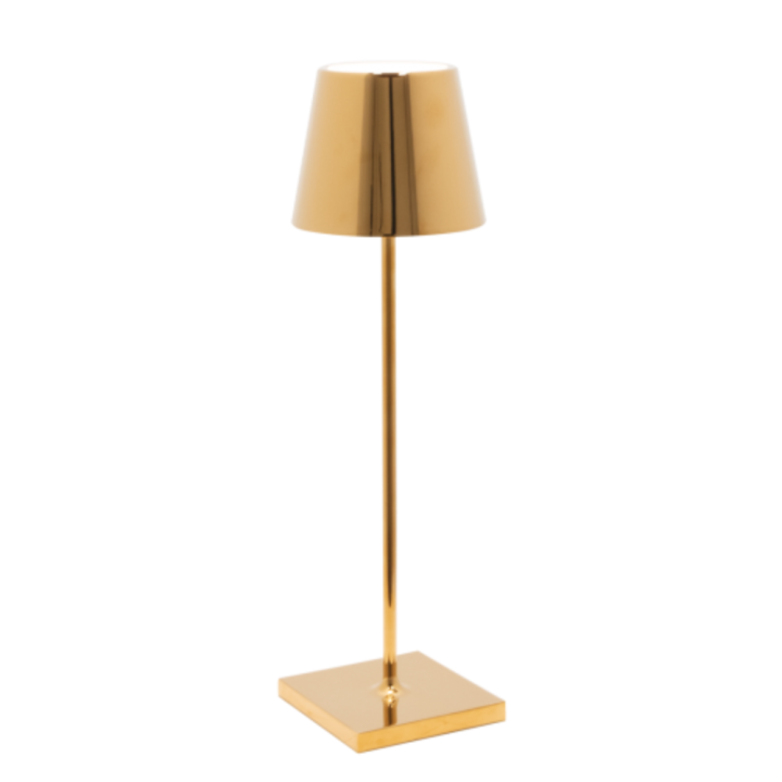 Zafferano Lampada Poldina Pro ricaricabile oro