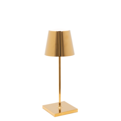 Poldina Mini Lampada da Tavolo Zafferano Oro Lucido...