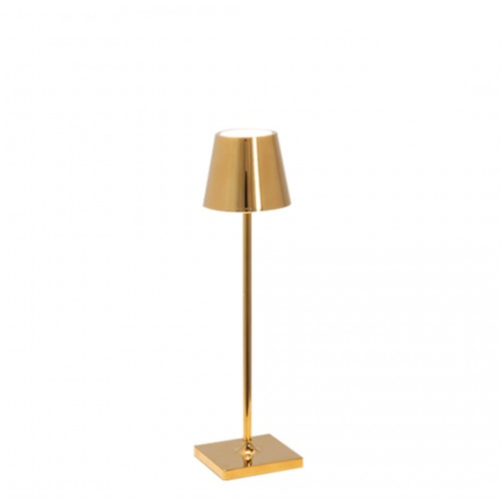 Zafferano Lampada Poldina Micro Pro oro alta 27,5 cm