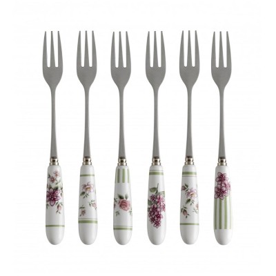 Brandani Forchettina Nonna Rosa Set 6 Pz Inox – Manico in...