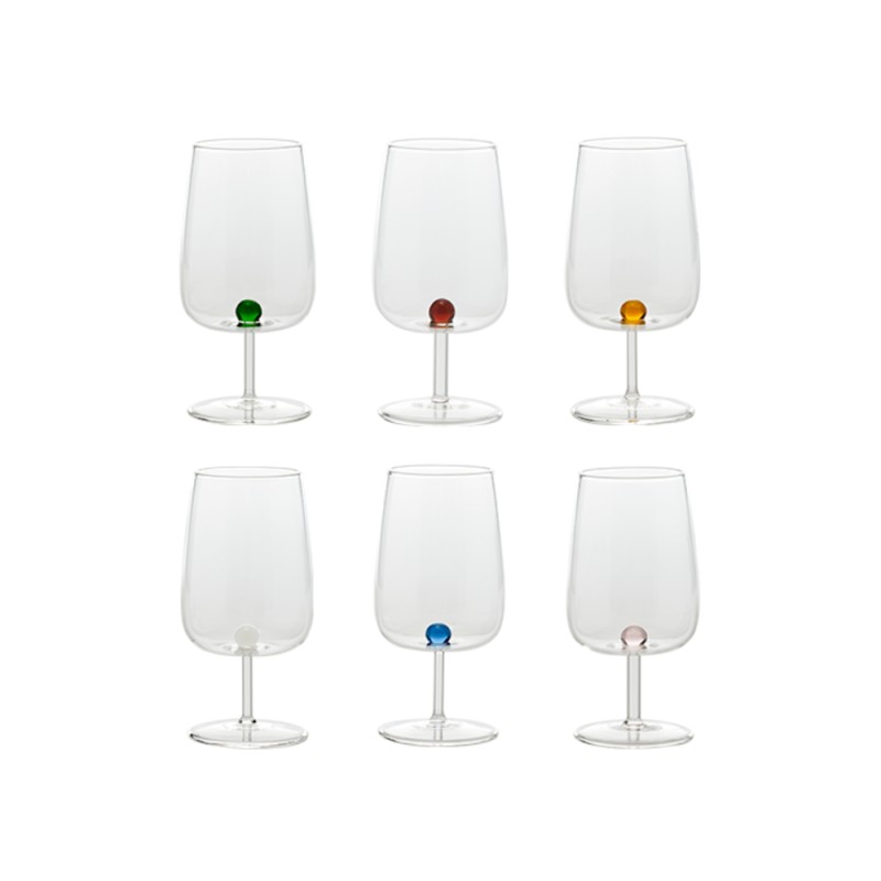 Set 6 Calici Bilia Multicolor Zafferano – Design Federico de Majo