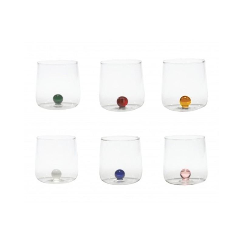 SET 6 BICCHIERI BILIA TUMBLER MULTICOLOR