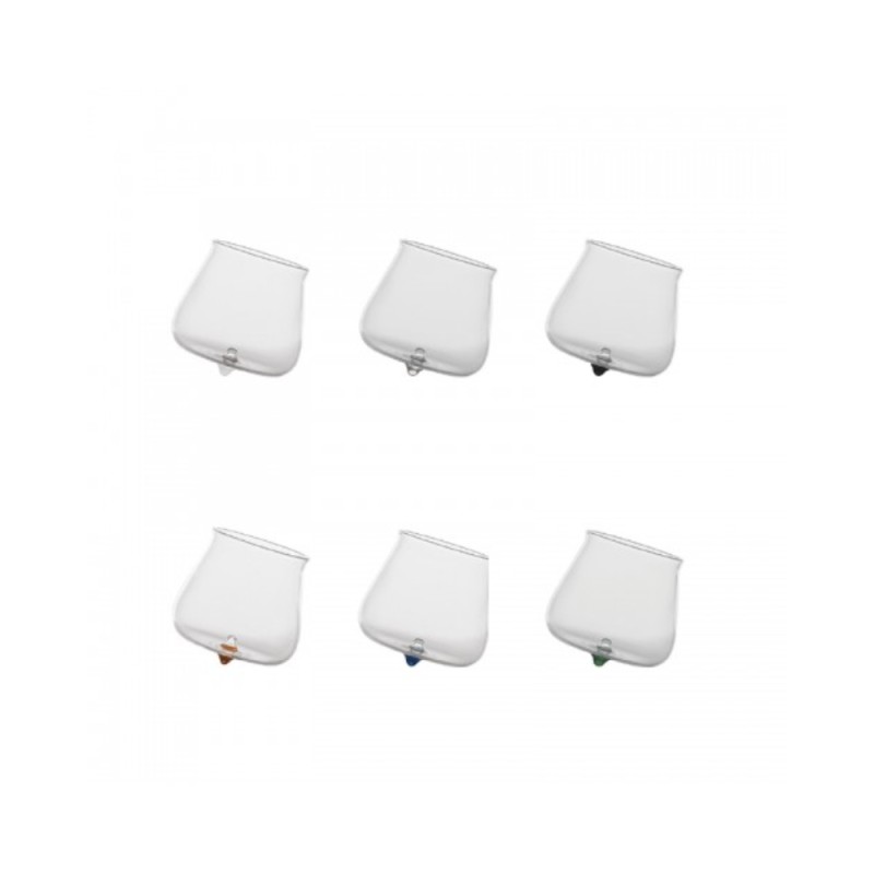 SET 6 TUMBLER PIROLO JUNIOR Zafferano – Bicchieri Design in Vetro Borosilicato