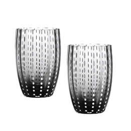 Zafferano Set di 2 tumbler Perle grigi da 32 cl