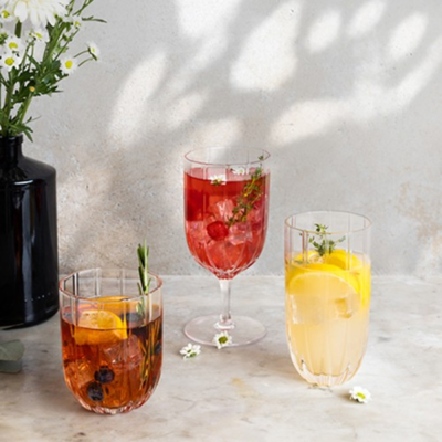 SET 4 BICCHIERI MARGHERITA TUMBLER TRASPARENTE  2