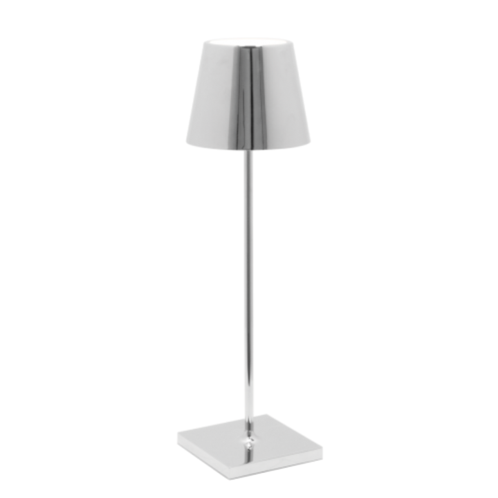 Zafferano Lampada Poldina Pro ricaricabile cromo