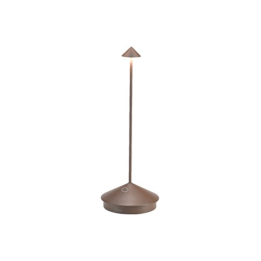 Zafferano Lampada Pina Pro ricaricabile corten alta 29 cm