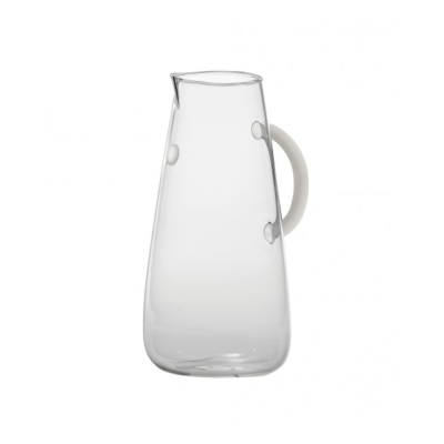 UNICHE CARAFFA BOROSILICATO LOGO BIANCO