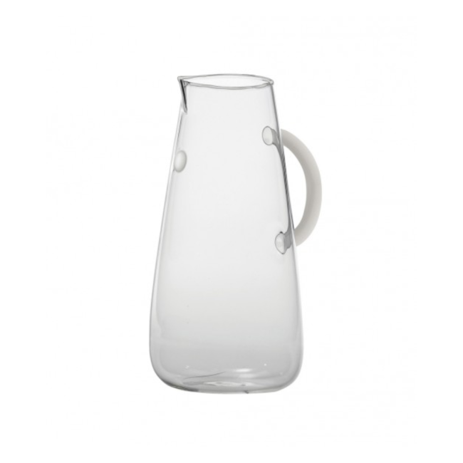 UNICHE CARAFFA BOROSILICATO LOGO BIANCO 