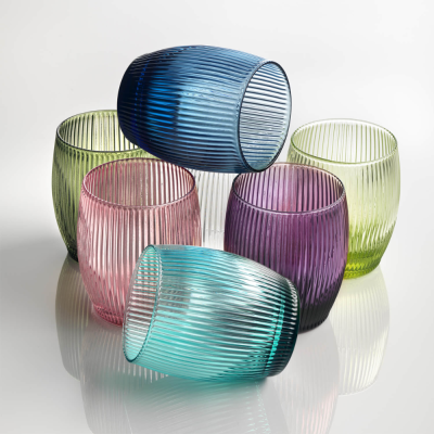 GLUGLU SET 6 BICCHIERI COLORI ASSORTITI CL.30 2