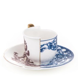 Seletti Tazzina da caffè Hybrid Eufemia con piattino