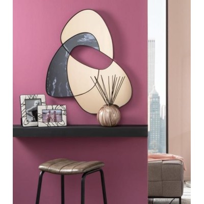 Specchiera Decorativa Urban in Metallo Nero – L’Oca Nera 2