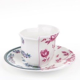 Seletti Tazzina da caffè Hybrid Leonia con piattino