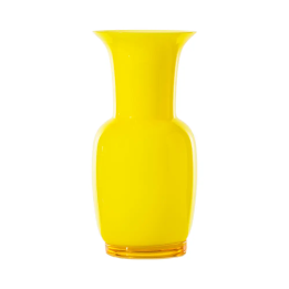 Venini Vaso Opalino sabbiato ginkgo alto 36 cm